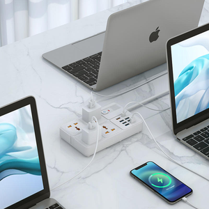 Phổ 4 ổ cắm điện Strip với 8 <span class=keywords><strong>USB</strong></span> nhanh chóng sạc cổng Surge Protector ổ cắm Extender Adapter - Product Image 2