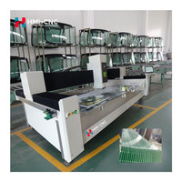 Máquina de Biselado de Vidrio CNC de 3 Ejes HMI con Husillo de 11KW, Servomotor Huichuan, Capacidad de Espesor de 3-20mm
