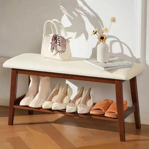 Cross-border <b>shoe</b> changing stool, Nordic style, minimalist modern home use, doorway <b>shoe</b> <b>rack</b>, <b>shoe</b> cabinet <b>storage</b> stool - Product Image 1
