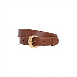 Ceintures en cuir de vachette écologiques de haute qualité à prix abordable, avec boucle carrée en acier, impression de logo personnalisée, style vintage pour hommes, couleur unie - Product Image 6