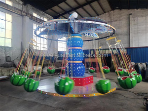 Mini <span class=keywords><strong>silla</strong></span> voladora para niños Merry-Go Swing Carousel Fairground Parque de atracciones Atracción Home Garden School-Indoor - Product Image 4