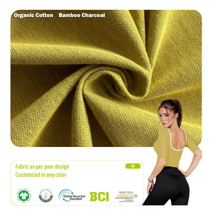 Tessuto a Bolle 71% Cotone Organico 29% Carbone di Bambù, Morbido e Traspirante, per Bluse/Vestiti/Camicie, Ottimo Prezzo, Disponibile, Personalizzabile, Vendita all'Ingrosso - Product Image 1