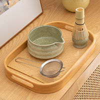 Ensemble de bols à thé en céramique écologique de haute qualité 5 ou 7 pièces Bol à matcha avec agitateur à fouet à thé dans une boîte de couleur