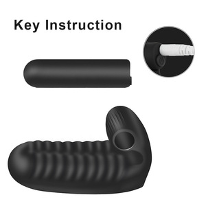 Vibrateur de manchon de doigt point G pour femme avec masturbateur de balle ABS + Silicone étanche pour le massage du clitoris et l'orgasme lesbien - Product Image 2