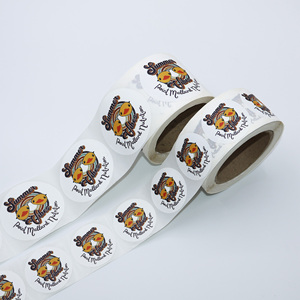 Cầu Vồng dán nhãn nhiệt <span class=keywords><strong>2</strong></span>-inch Vòng giấy nhiệt cuộn màu Vòng nhãn dán màu tự dính máy in nhãn - Product Image 2