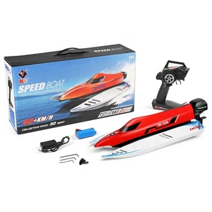 <span class=keywords><strong>Wltoys</strong></span> XK actualizado 2,4G Barco de alta velocidad refrigeración por agua 45 KM/H juguetes de Radio Control rápido R C lancha rápida RC barco sin escobillas - Product Image 5
