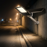 Lampadaire Solaire LED WERISE IP65 pour Éclairage Extérieur, avec Contrôle AI et Charge MPPT, Idéal pour Projets Routiers et Autoroutes