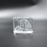 Trophée en cristal vierge K9 pour la gravure au laser ou l'impression UV Cadre photo en verre Premium Creative Crystal Award