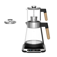 Hotsy Smart Double Filtre Affichage Numérique Samovar Offre Spéciale Verre Pot Ensemble Bouilloire Automatique Turc Électrique Théière Samovar