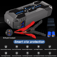 Starter Baterai Lithium 2000A, Paket Baterai Starter Mobil Portabel dengan Pengisian Cepat USB hingga Mesin Bensin 8.0L dan Diesel 6.0L