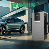Vente d'usine Wolun Station de recharge rapide DC 120KW Chargeur EV commercial CCS2 CHAdeMO GB/T OCPP1.6J IP54 Certifié CE RFID