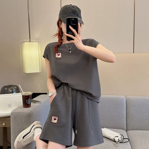 Pijama de Verano de Algodón con Estampado de Anime Kawaii Sanrioed, Linda Chica Anime <span class=keywords><strong>Mymelody</strong></span> Kuromi, Conjunto de Ropa para el Hogar con Logo para Niños - Product Image 3
