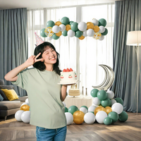 Ensemble de décorations haut de gamme pour les fêtes d'anniversaire des filles et des garçons, décorations murales pour la mise en scène des fêtes à ballons