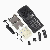 Kit de boîtier avant Motorola PMLN4199 pour talkie-walkie radio bidirectionnelle avec clavier complet de remplacement, noir