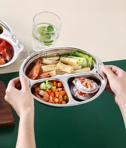 304 acier inoxydable enfants assiette dessin animé boîte à déjeuner bébé créatif Snack assiette <span class=keywords><strong>maternelle</strong></span> compartiment boîte à déjeuner - Product Image 4