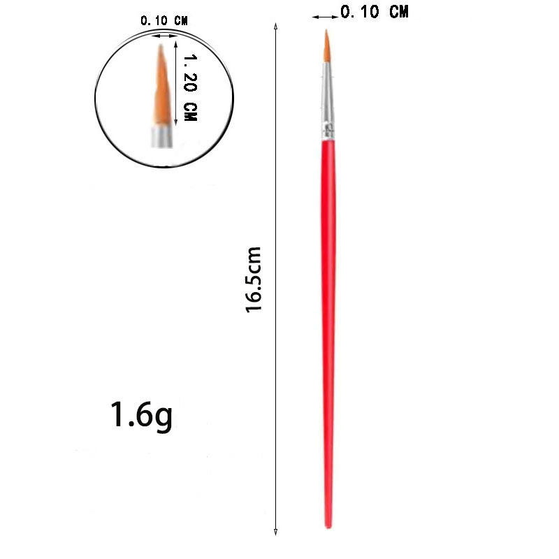 16.5cm plastic red pointed pen with cap