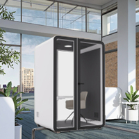 Cabines de confidentialité mobiles UNIBOOTH au design moderne, durables, multifonctionnelles, insonorisées, personnalisables pour le bureau, le bureau à domicile, le salon, le centre commercial
