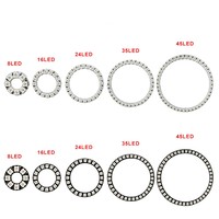 DC5V RGB adressable WS2812 Module de Pixel LED rond anneau LED 8LED/16LED/24LED/35LED/45LED Angle yeux pour la décoration de voiture