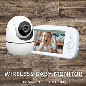<span class=keywords><strong>Babyphone</strong></span> sans fil avec caméra HD 1080p CMOS 5 pouces, mode VOX, alarme de pleurs de bébé bidirectionnelle, berceuses, 1000 pieds - Product Image 2