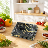 Boîte d'emballage jetable pour sushis avec couvercle transparent, plateau en plastique PET de qualité alimentaire épaissi pour supermarché, comptoir de charcuterie, vente à emporter, pain