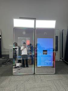 <span class=keywords><strong>Photomaton</strong></span> intelligent à écran tactile de 70 pouces avec caméra et imprimante, miroir interactif <span class=keywords><strong>numérique</strong></span>, disponible en entrepôt aux États-Unis et en Europe - Product Image 2