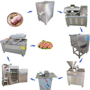 Automatic sausage filler used hydraulic sausage stuffer for sale sausage mixer filling and twist machine