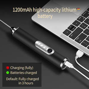 Hot Bán Thân Thiện Với Môi Có Thể Điều Chỉnh USB Có Thể Sạc Lại Cầm Tay 3 Tốc Độ Điện Mini Tay Máy Xay Sinh Tố Cho Latte Cappuccino Trứng Sữa - Product Image 4