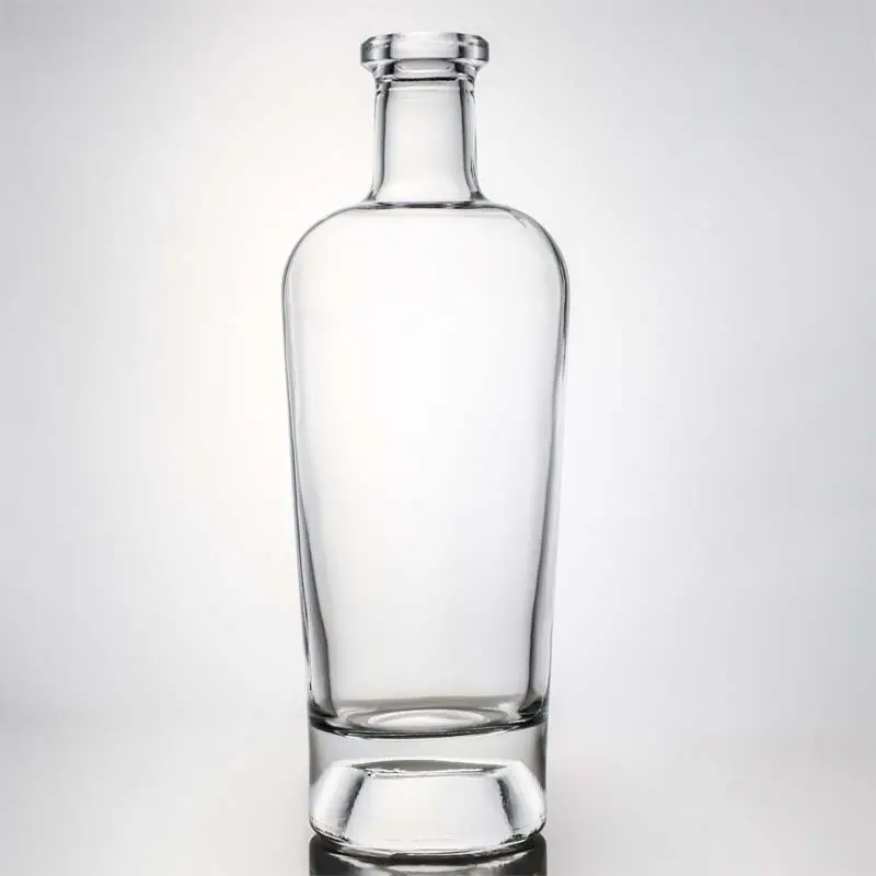 High Quality Products In Different Round Shapes Vodka Whisky Tequila Rum Gin Brandy Glass Bottle