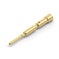 Connecteur électronique professionnel usiné CNC, plaqué or ou argent, pour brochage de fils sur carte, 2,5 mm