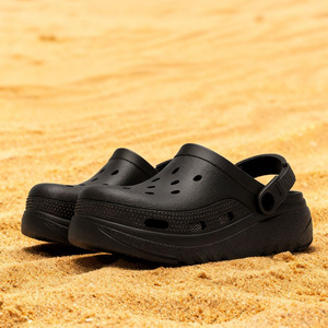 Zuecos de Plataforma Ligeros para Mujer, Sandalias Blancas Transpirables de EVA con Tacón Plano de 3 cm, para Usar en la Playa en Verano - Product Image 2