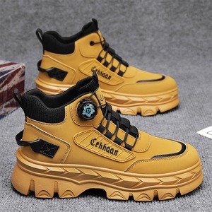 Men's <b>Shoes</b> 2025 New Autumn Winter Outdoor Sports Casual Mesh Lace-Up Wear-Resistant Non-Slip <b>Work</b> Boots Trendy - Product Image 3