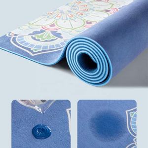 <span class=keywords><strong>Pro</strong></span> Suède Stof <span class=keywords><strong>Yoga</strong></span> Mat Eco Vriendelijke Oefening & Workout Mat Met Draagriem Tpe Basis <span class=keywords><strong>Yoga</strong></span> & Piliates Mat - Product Image 4