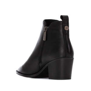Bottines pour femmes Carmela, noires, 162585, fermeture éclair à talon - Product Image 3