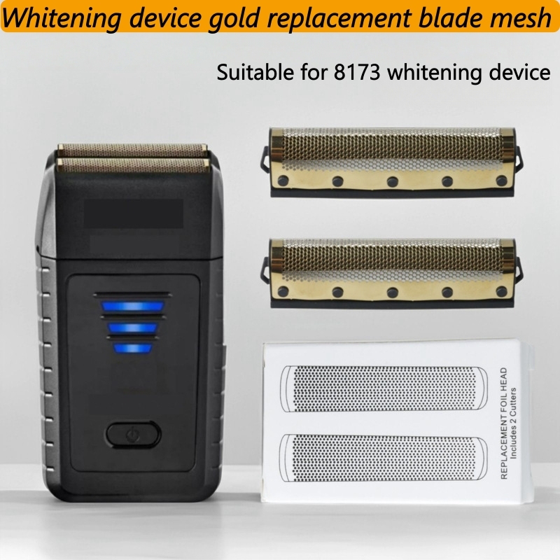 Replacement Gold Foil & Cutter Set for 8173 Electric Shaver, 2-Piece Replacement Shaving Head, Professional Barber Trimmer Accessories