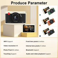Filtre créatif Hot Shoe pour appareil photo numérique hybride avec capteur CMOS, stabilisation d'image, écran 2-3 pouces, vidéo et audio SD pour l'extérieur
