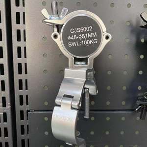 ตัวยึดท่อขนาด48-51มม. ตะขอยึดอลูมิเนียมน้ำหนัก100กก. ตะขอยึดเวที G5002หมุน360ขนาดเล็ก - Product Image 6