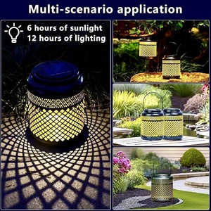 Lampe solaire de cour Xinhuiyuan YX60020, lumière d'ambiance extérieure imperméable pour jardin et paysage nocturne - Product Image 4