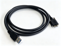 Kabel USB 3.0 Vision USB Tipe A Male ke Micro-B Male yang Dapat Dikunci untuk Perangkat Pencitraan Berkecepatan Tinggi
