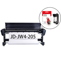 WECARE 42ml HP45 51645A 51645 45A 45 CAD Noir Complet pour Cartouche avec Puce Rechargeable pour Traceur Jet d'Encre Jindex