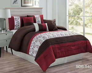 6pcs או 8pcs מוברש מיקרופייבר לפזר הדפסת שמיכת שקית סט עם סדין סט - Product Image 3