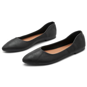 Großhandel Custom Ladies Sommer Ballett Flache Schuhe Damen PU Schuhe Slip on Work Casual Loafer Schuhe - Product Image 6