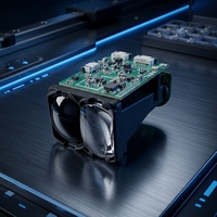 Sensor Pengukur Jarak Laser Semikonduktor Presisi Tinggi ±1m 905nm Modul LRF Logam Ringkas untuk Survei Industri & Robotika