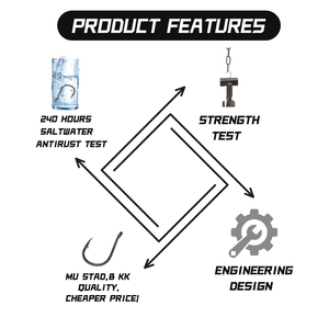 Freshwater Saltwater Carp &amp; Trout Fishing <strong>Hooks</strong> Bulk <strong>Set</strong> High Carbon Steel Anti-Corrosion Iseama With Ring Bait <strong>Hooks</strong> - Product Image 4