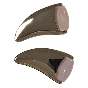 Rouleau de jade et ensemble de Gua Sha en métal pour massage facial, ensemble de rouleaux de jade et de Gua Sha en cristal pour le visage, vente chaude - Product Image 1