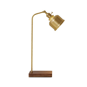 American Retro All-Copper Table <b>Lamp</b> Simple Creative Warm Classic for Living Room Bedroom Bedside <b>Study</b> Office Ceramic Body Oval - Product Image 3