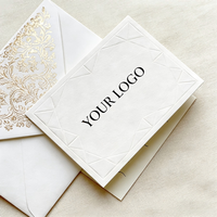 Enveloppe cadeau personnalisée avec logo de la marque AOBO, carte de vœux personnalisée, impression en relief UV, dorure à chaud, papier artistique de taille personnalisée, super qualité