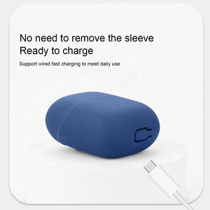Funda para auriculares para Oraimo FreePods Neo, carcasa de silicona para auriculares con llavero TWS fundas inalámbricas erabuds para funda <span class=keywords><strong>AirPords</strong></span> - Product Image 5