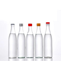 Usine En Gros Simple Emballage Bouteilles De Vin En Verre 500ml 250ml Capacité pour Sake Brandy Xo Whisky Rhum Gin Stockage