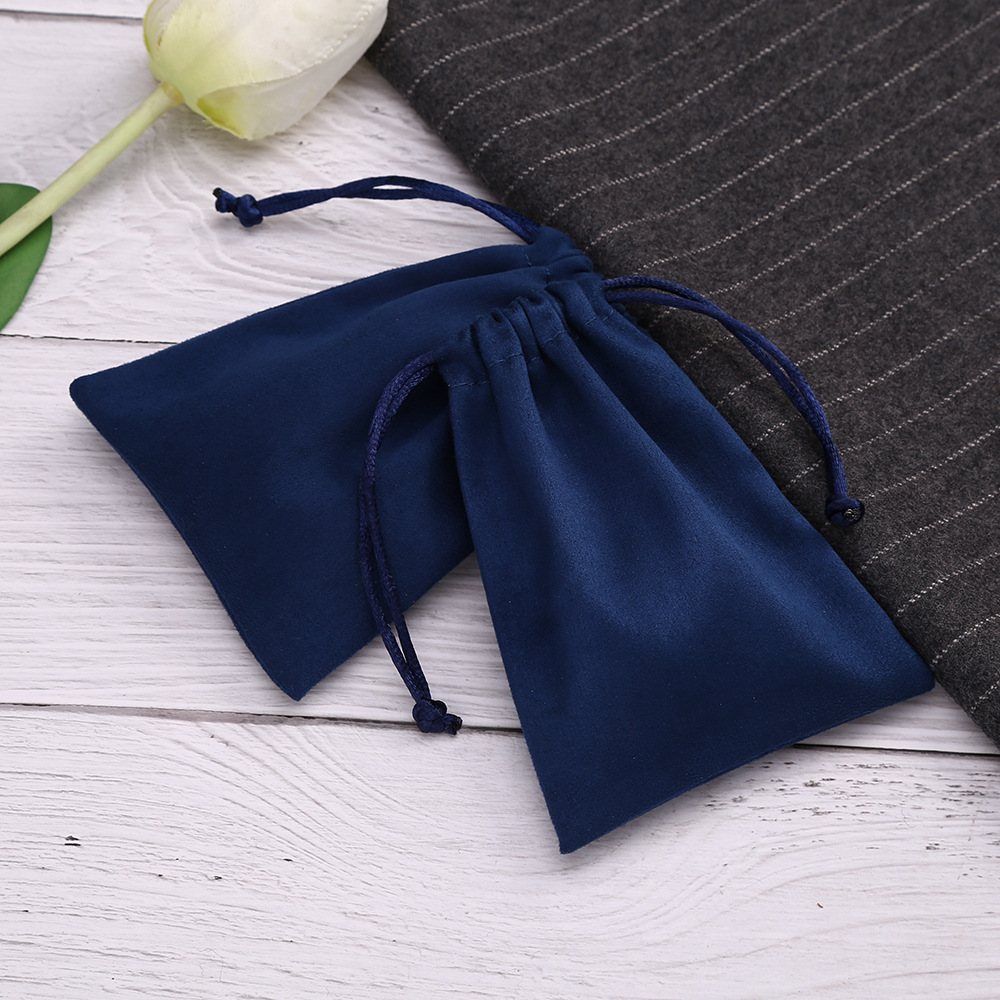Royal blue suede flat-bottom design, logo printable.
