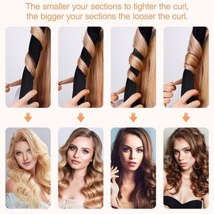 Meilleures ventes en Europe et en Amérique : Big Wave, ensemble de 4 éponges à cheveux sans chaleur pour boucles de nuit, grandes ondulations - Product Image 4